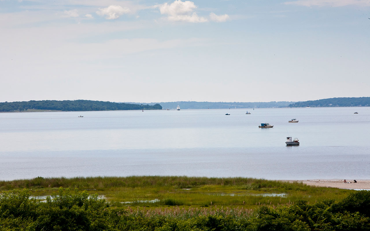 View of Narragansett Bay from Tillinghast Place
