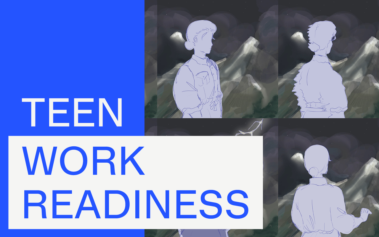 A series of animation drawings.