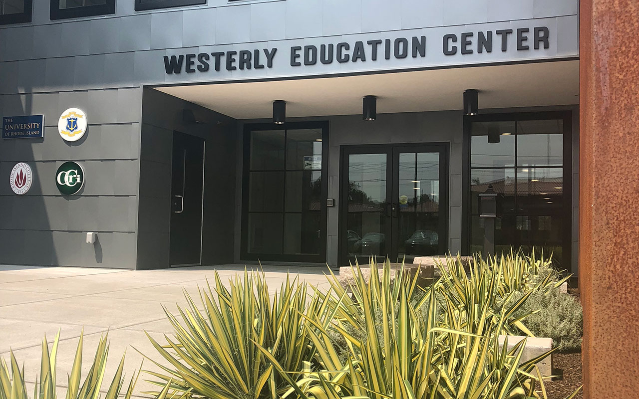 The exterior of the Westerly Education Center.